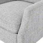 Traditional Fabric Recliner Chairs with Studded Border