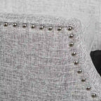 Traditional Fabric Recliner Chairs with Studded Border